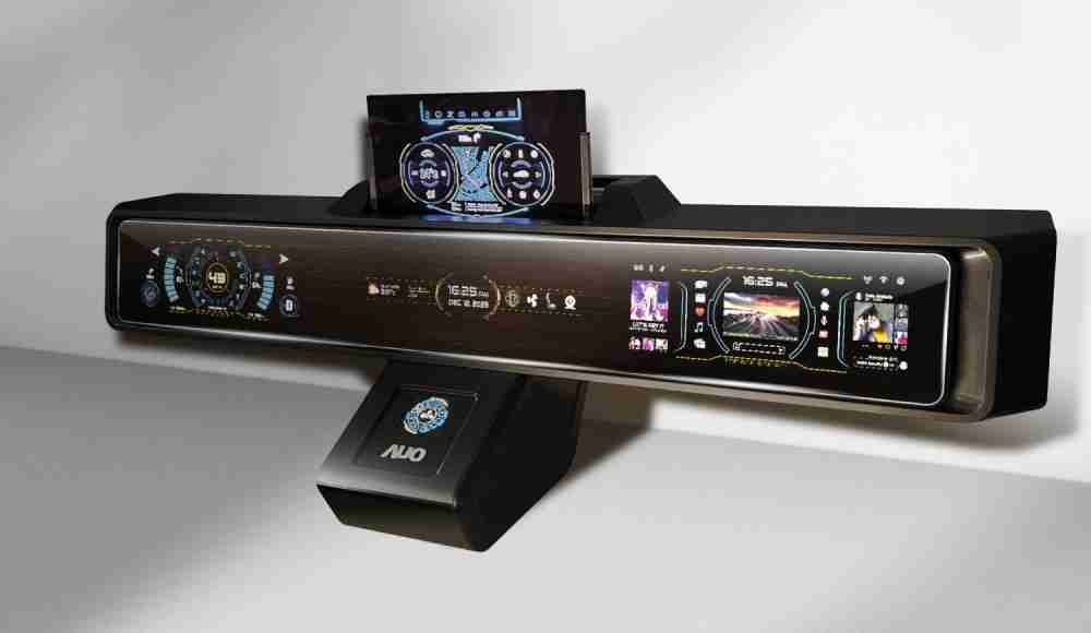 森林舞会Micro LED沉浸式车舱显示方案结合 可卷式、、、可伸缩的Micro LED应用并可呈现不同的质感纹路，，展现人性化设计